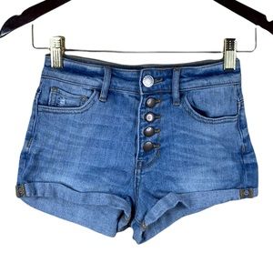 Kendall & Kylie Super High Rise Denim Shorts Womens Size 0